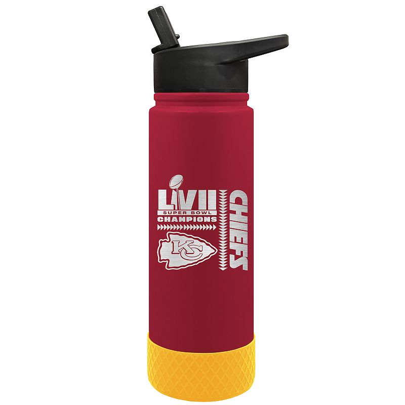 Kansas City Chiefs Super Bowl LVII Champions Laser Etched Hydration Water Bottle