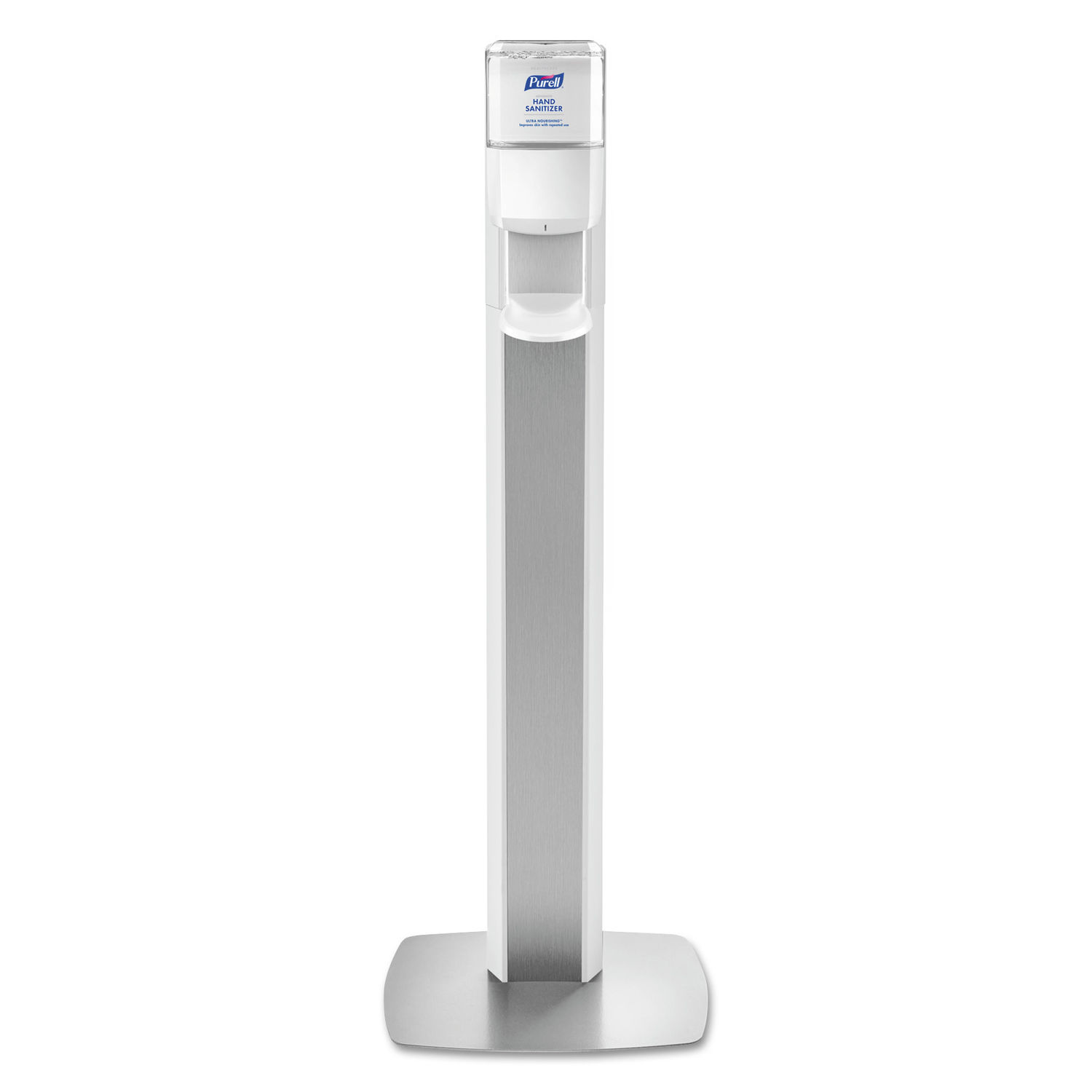 MESSENGER ES6 Floor Stand with Dispenser by PURELLandreg; GOJ7306DSSLV