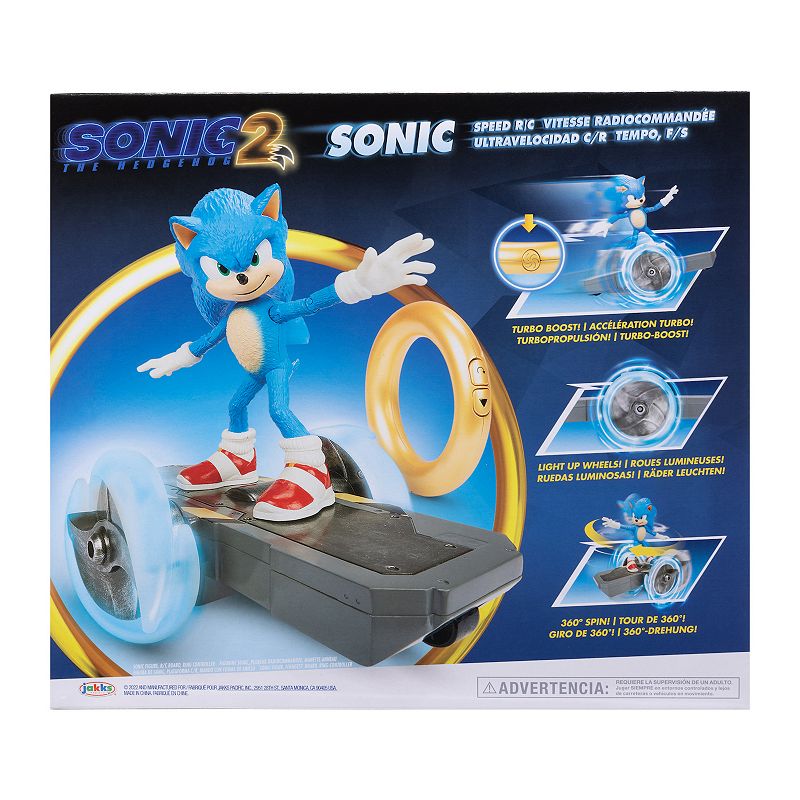 Jakks Sonic 2 Movie Sonic the Hedgehog RC Vehicle