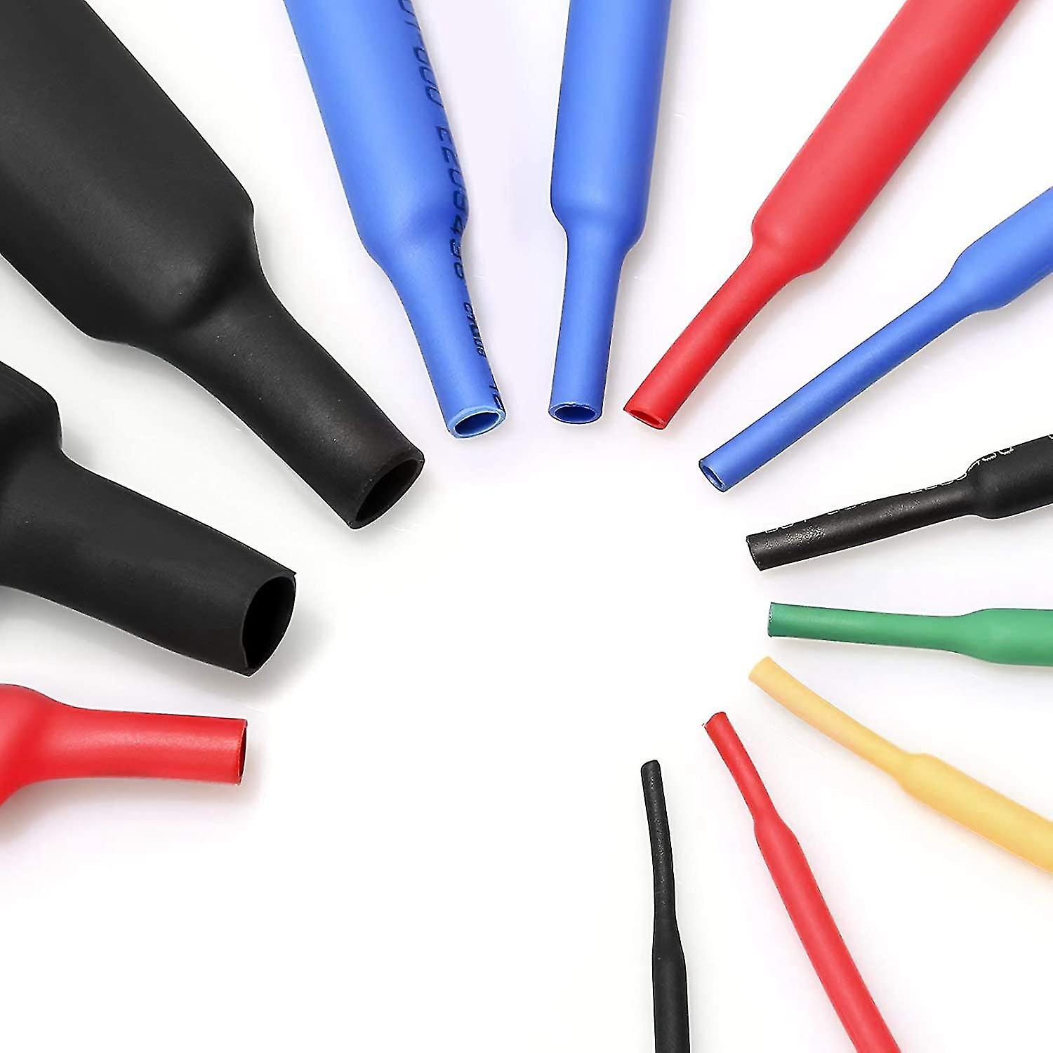 560pcs Heat Shrink Tubing， Electrical Wire Cable Wrap Assortment Electric Insulation Heat Shrink Tu