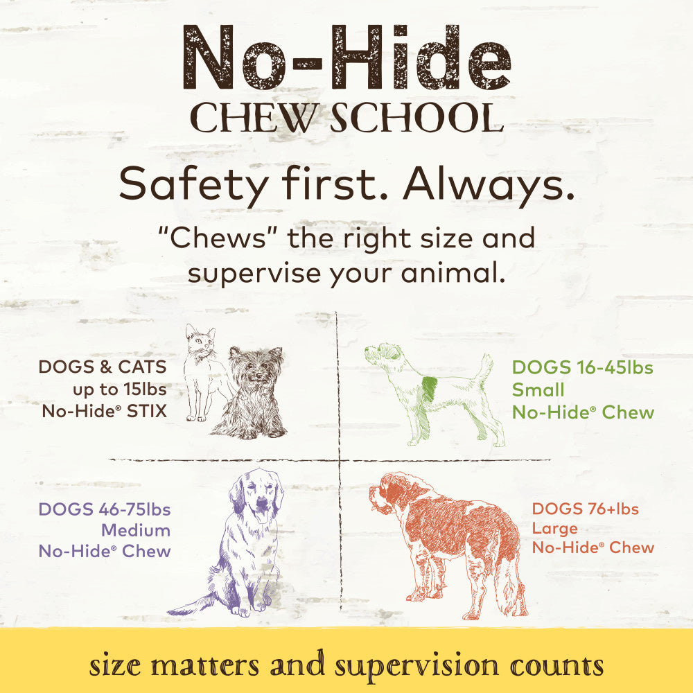 No-Hide Peanut Butter Stix Dog and Cat Chew;