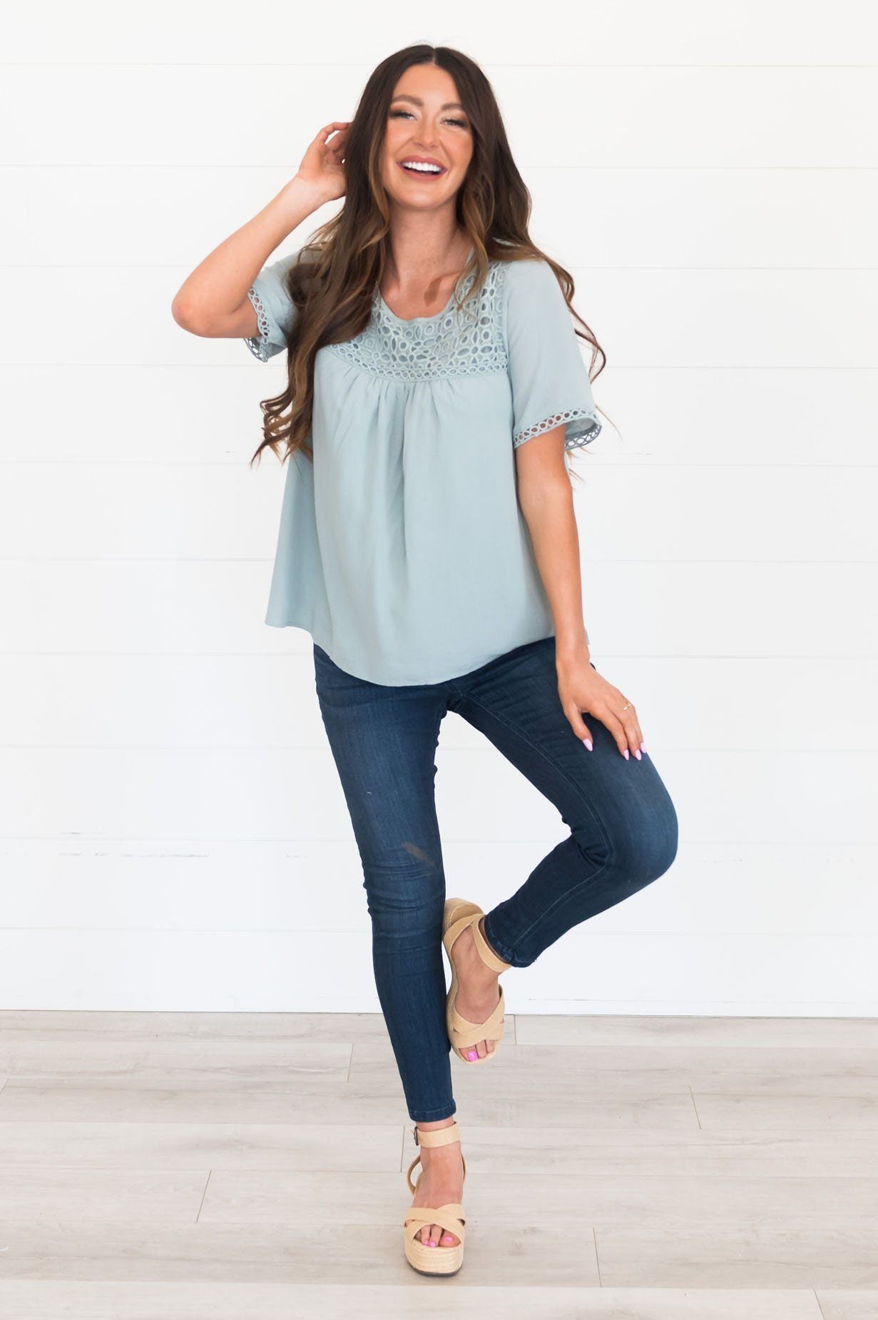 Keep It Sweet Modest Blouse