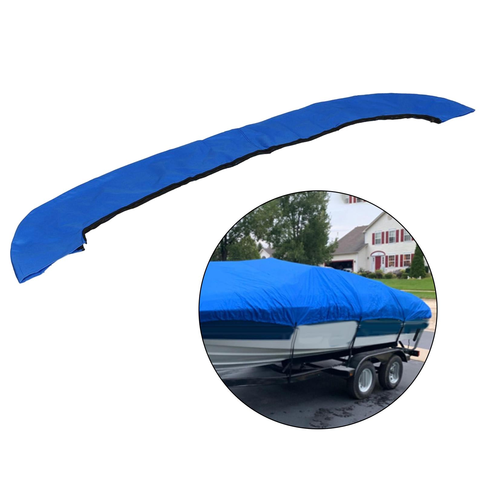 Bimini Top Storage Boot， No Storage Frame Replacement Weatherproof， Boat Shade， Waterproof， Durable， Blue for Bimini Top 73-78inch Width