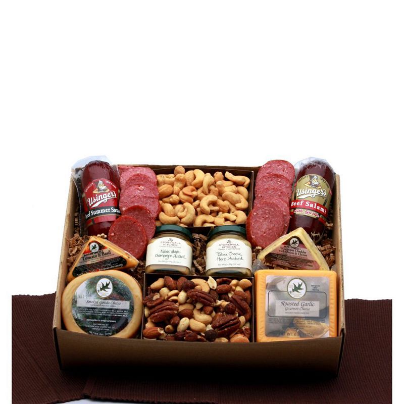 GBDS Savory Favorites Gift Box - meat and cheese gift baskets