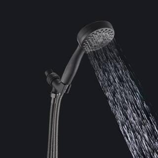 Miscool 5-Spray Patterns with 3.78 in. Single Wall Mount Adjustable Handheld Shower Head in Oil Rubbed Bronze SHMSH105B001ORB