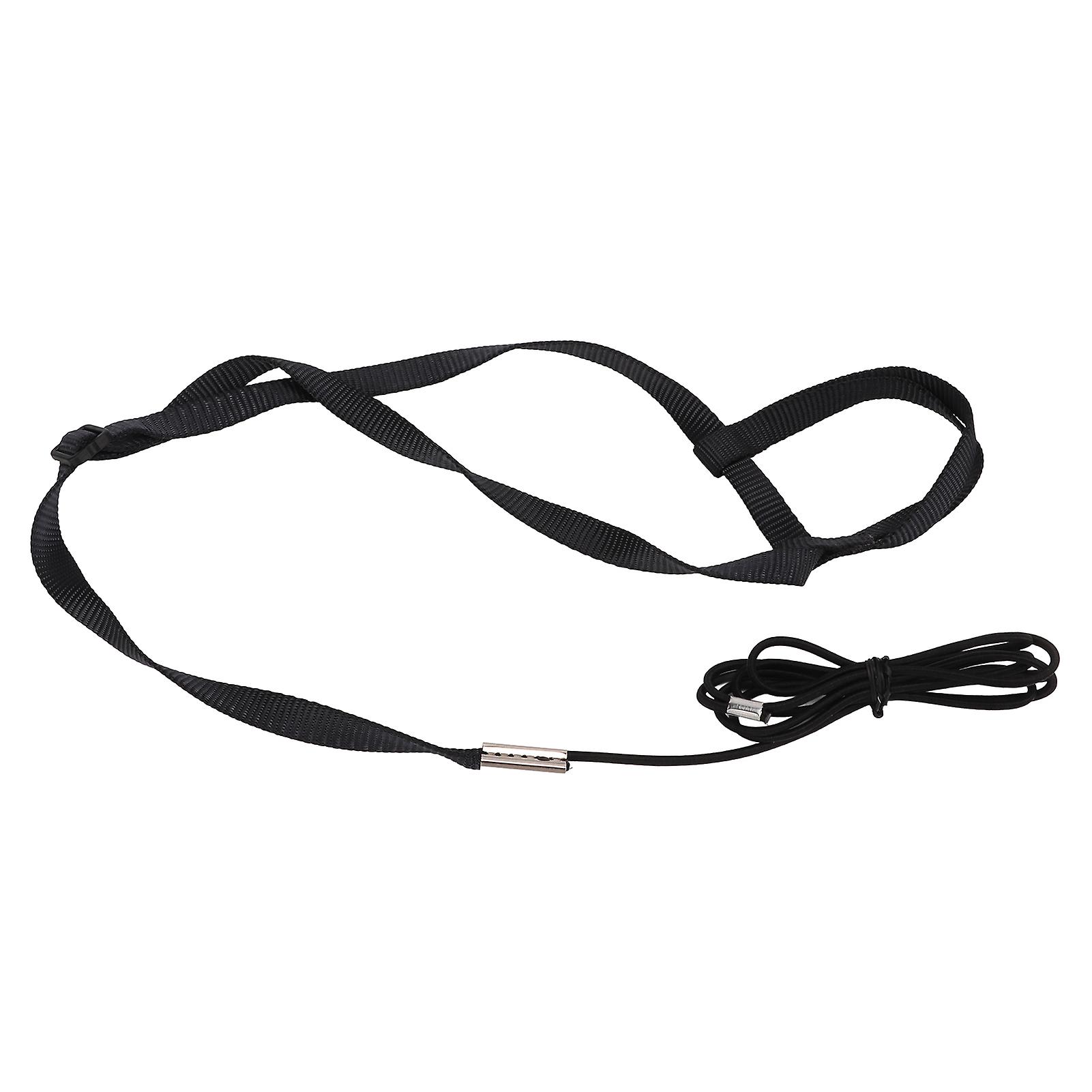 Bird Harness Ultra Light Leash Adjustable Parrot Flying Rope For Outdoor Playing Partiesblack S