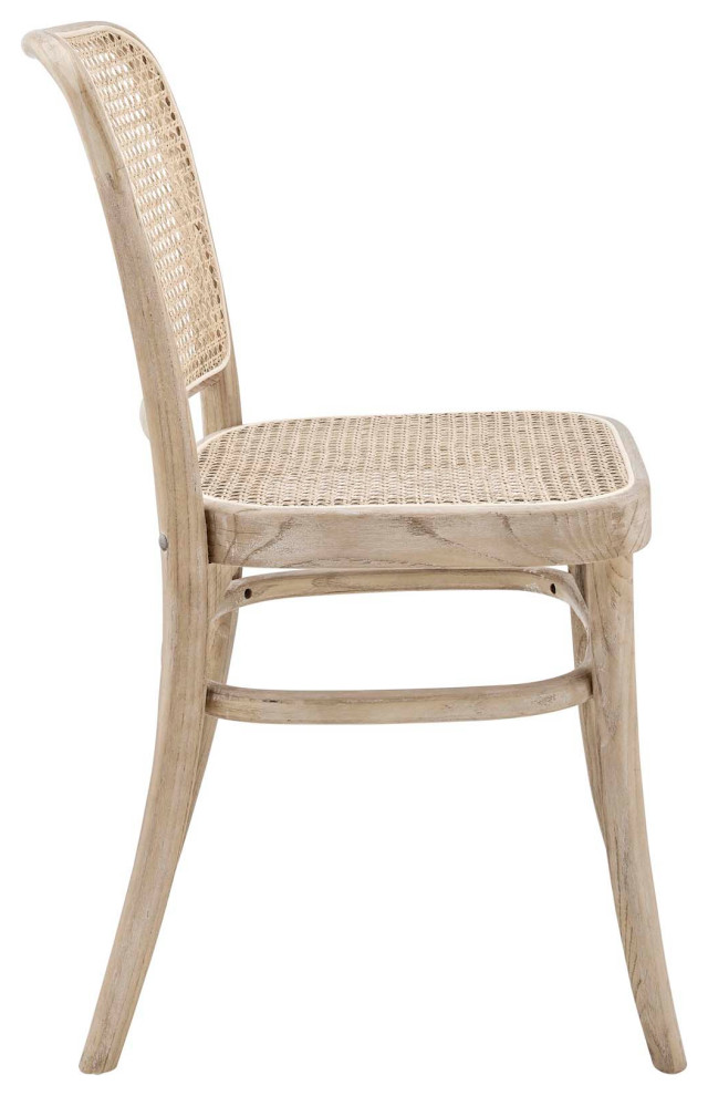 Winona Wood Dining Side Chair Set of 2  Gray   Tropical   Dining Chairs   by First of a Kind USA Inc  Houzz