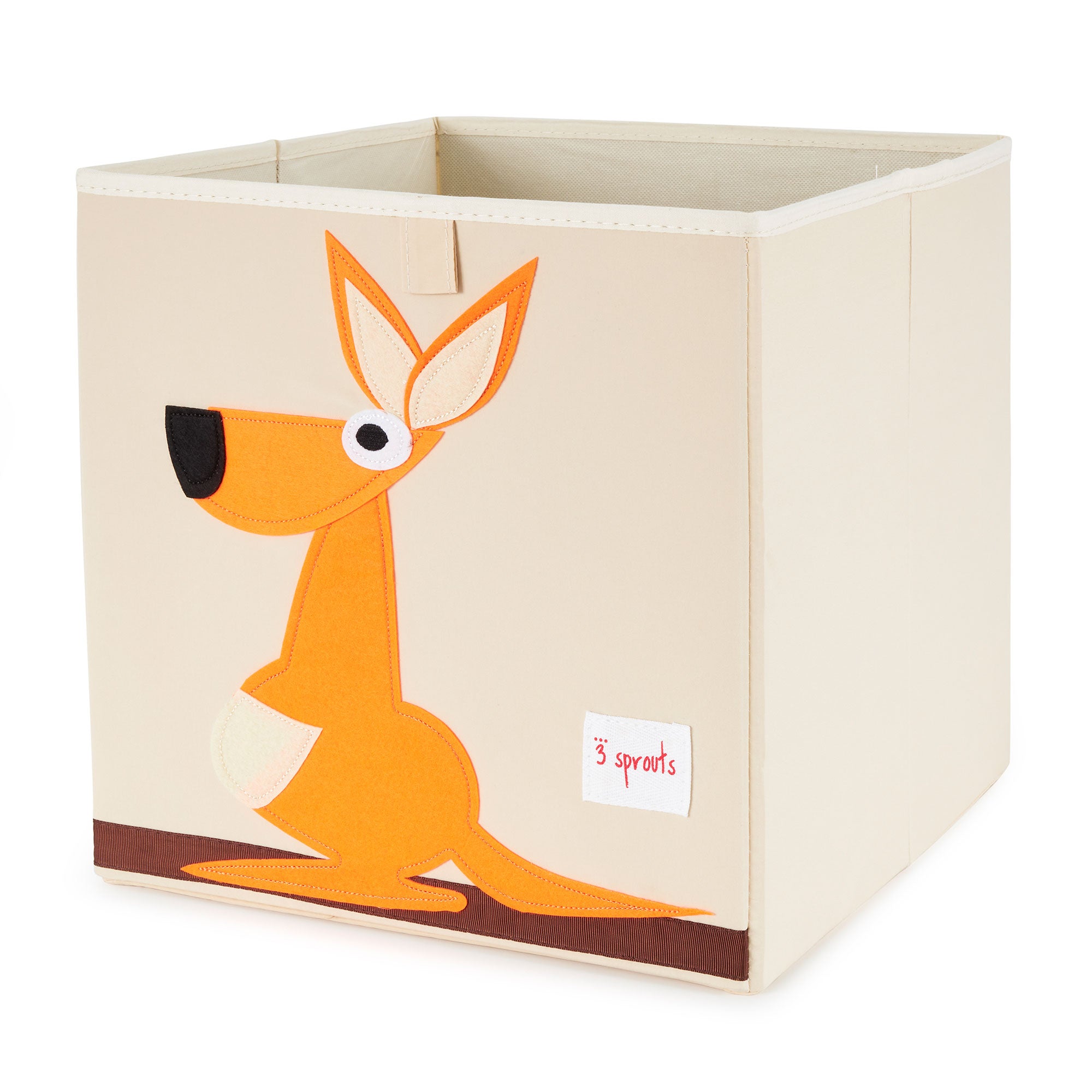 3 Sprouts Kids Felt Dragon Storage Cube Bin w/ Kangaroo Fabric Storage Cube Bin