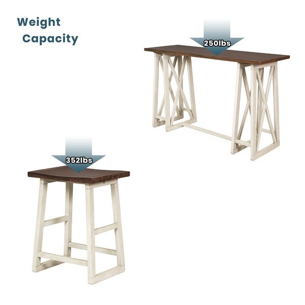 5 piece counter height bar table sets， country table sets 4 stools， kitchenette table sets Bar control tables and chairs