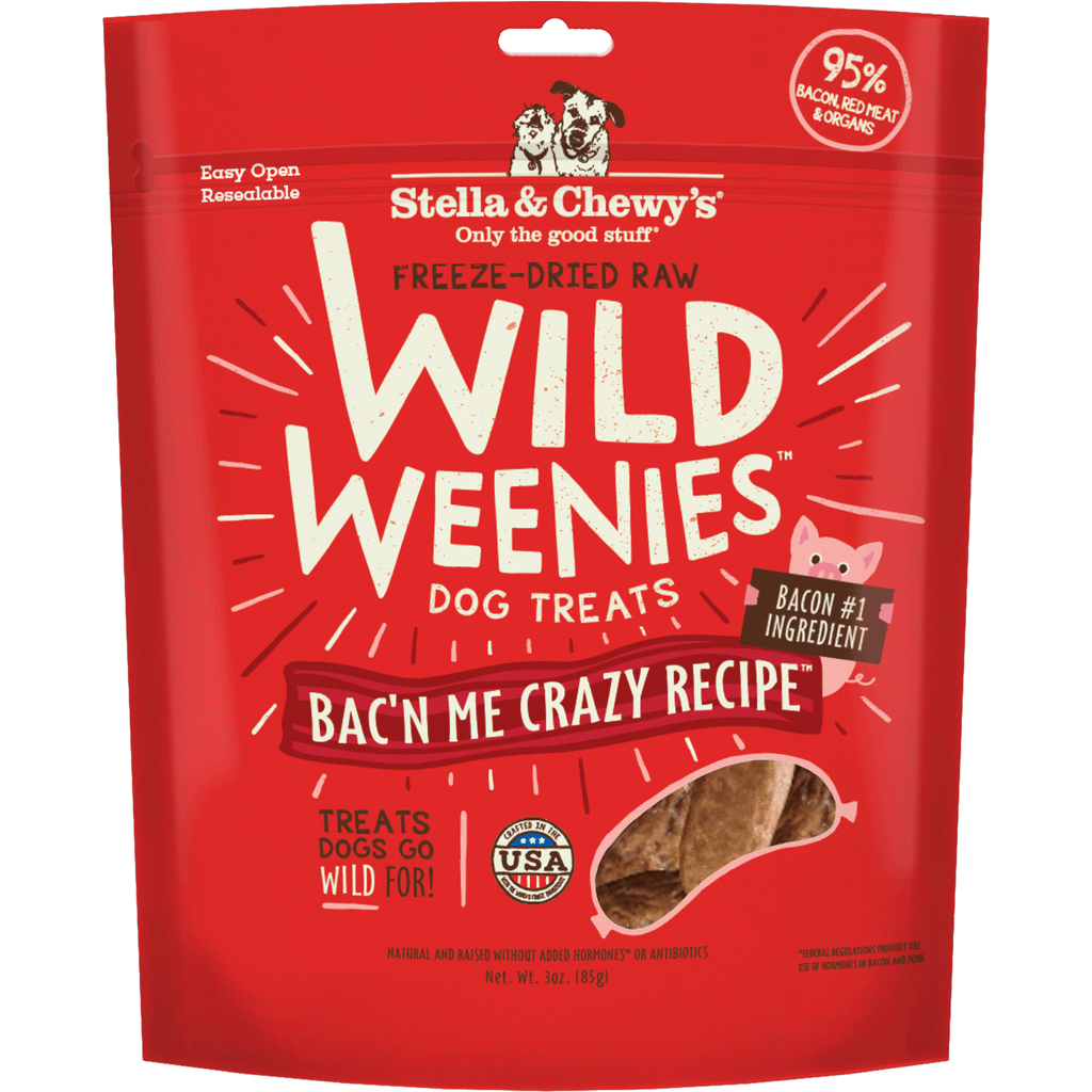 Stella and Chewy's Wild Weenies Bacon Dog Treats - 3 oz