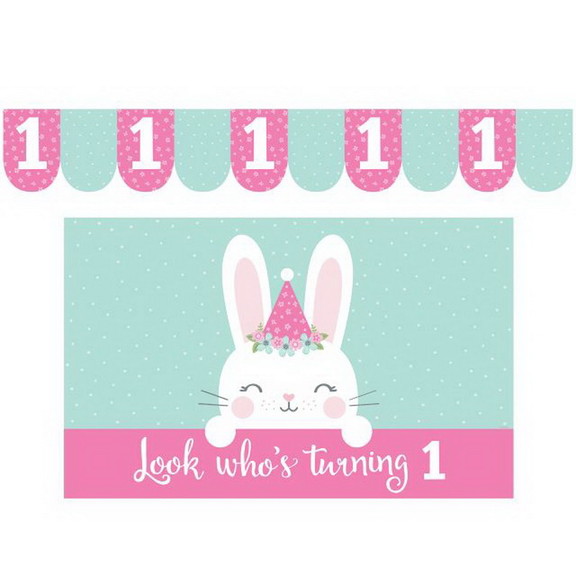 Creative Converting 336651 Birthday Bunny High Cha...