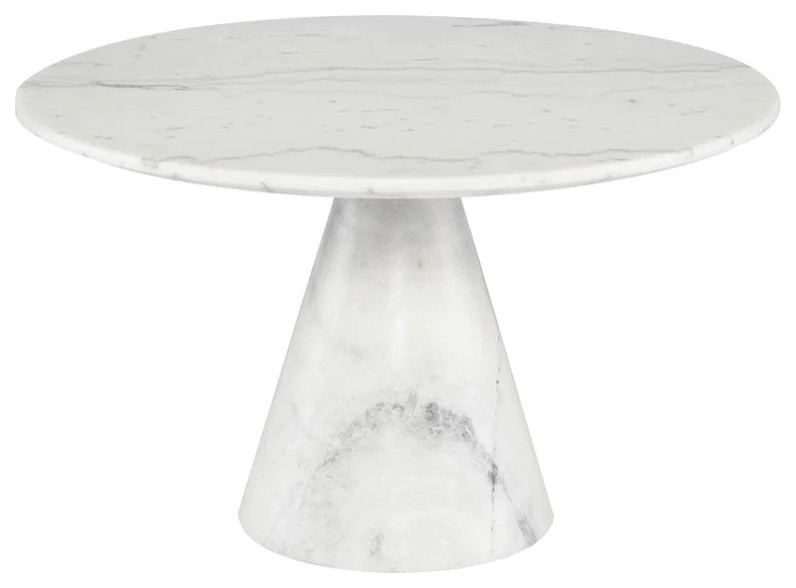 Amina White Marble Coffee Table   Transitional   Coffee Tables   by V.S.D Furniture  Houzz