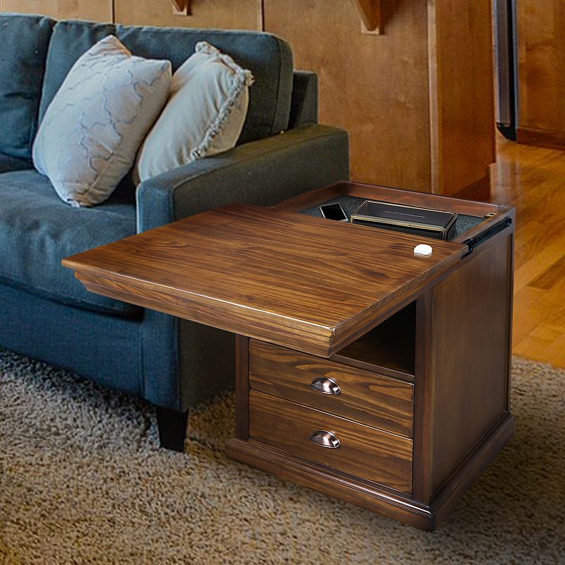 Casual Home Lincoln Nightstand and Concealed Compartment