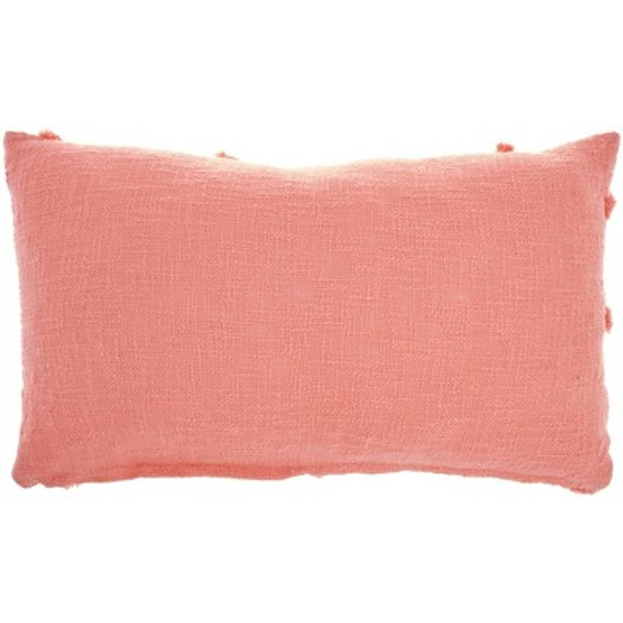 14x24 Oversized Life Styles Distressed Diamond Lumbar Throw Pillow Coral - Mina Victory