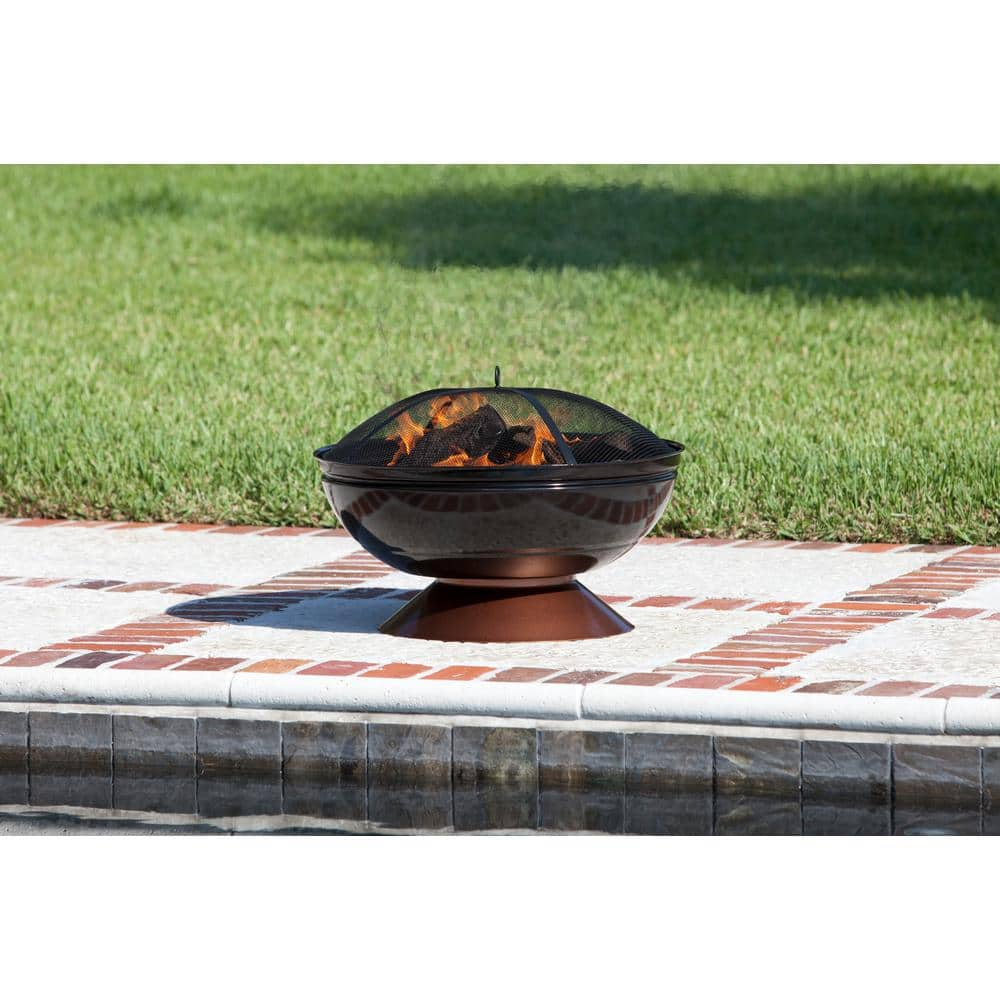 Fire Sense Degano 26 in. Round Steel Fire Pit 62242