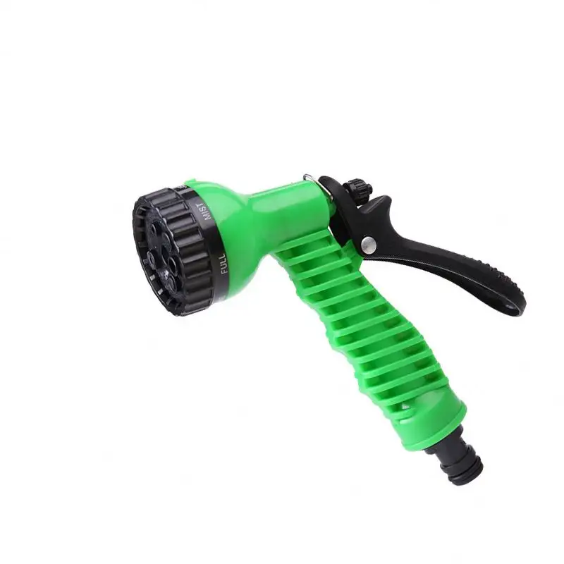 Manufacturers Supply Multi Purpose  Shower Telescopic Hose 7 Function Plastic Non Toxic Garden Spray Gun Water Gun/