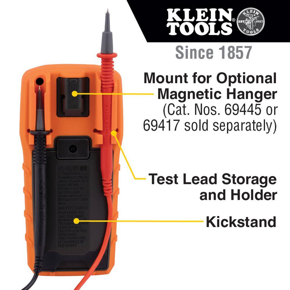 Klein Tools 600-Volt Digital Multi-Meter Manual-Ranging MM325