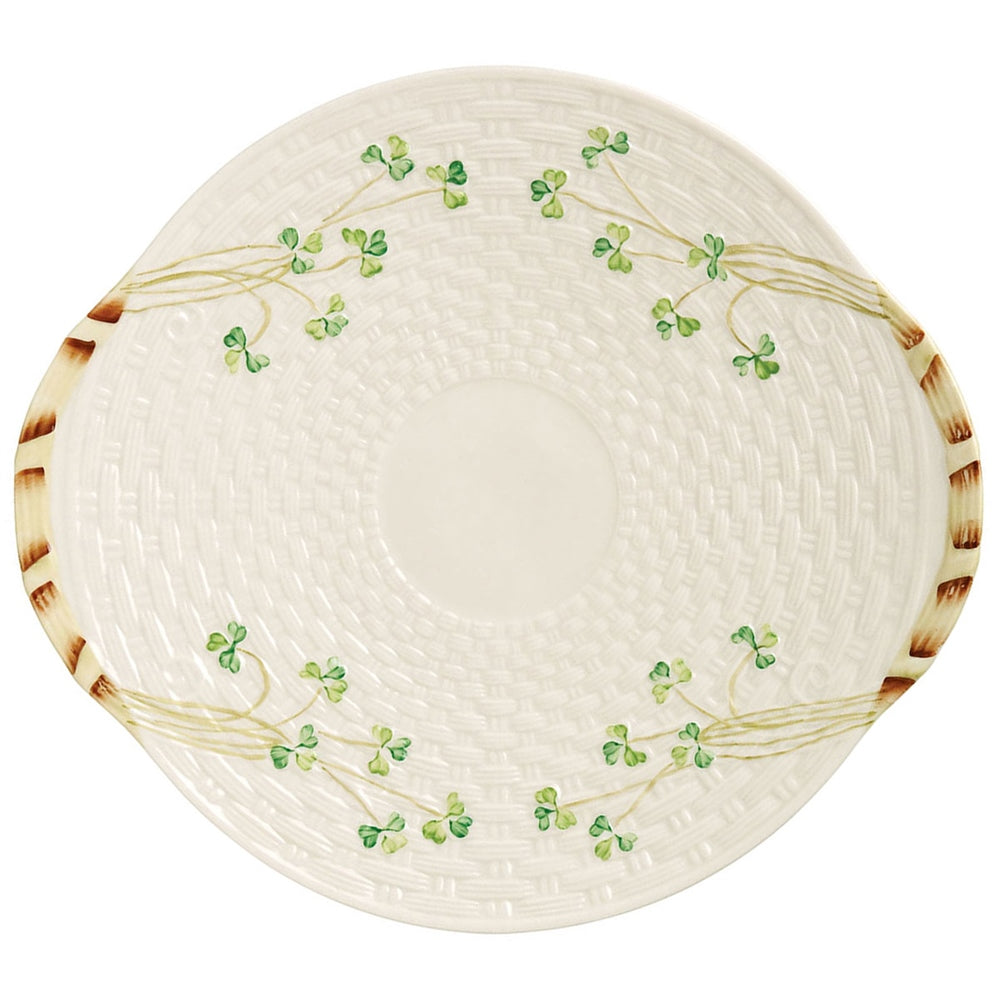 Belleek Classic Shamrock Bread Plate