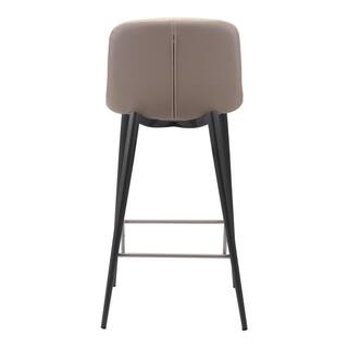 ZUO Tangiers Counter Chair (Set of 2) Taupe 101084