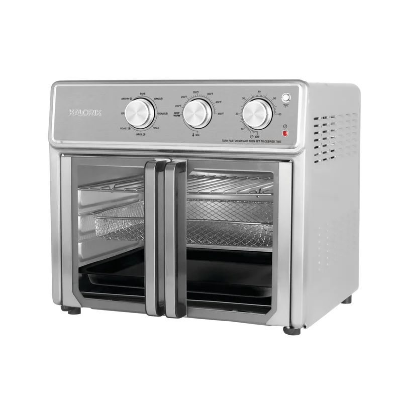 Kalorik AFO 50939 SS MAXX® 26-Quart Stainless Steel Air Fryer Toaster Oven Combo with Accessories