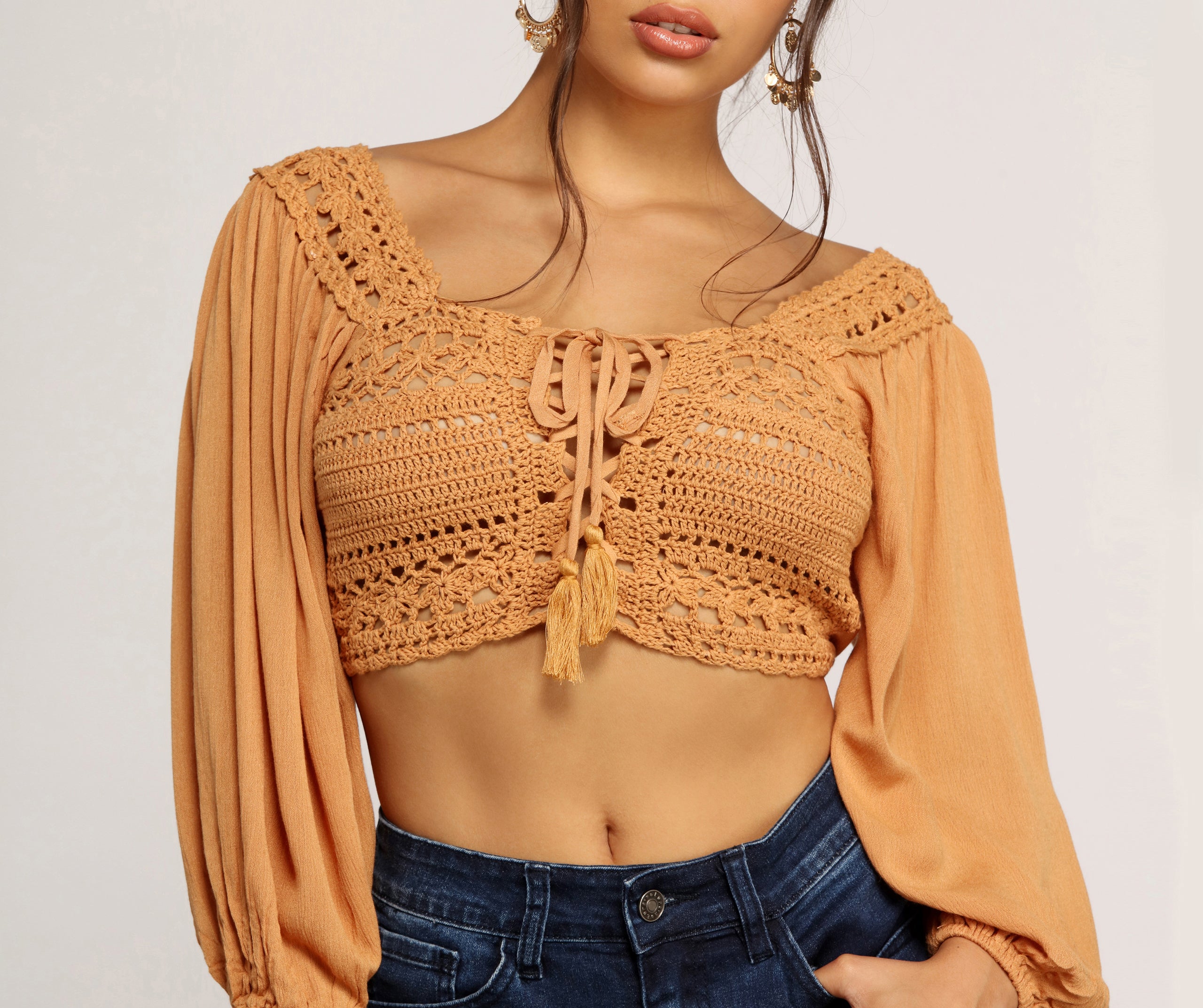 Charming Crochet Crop Top