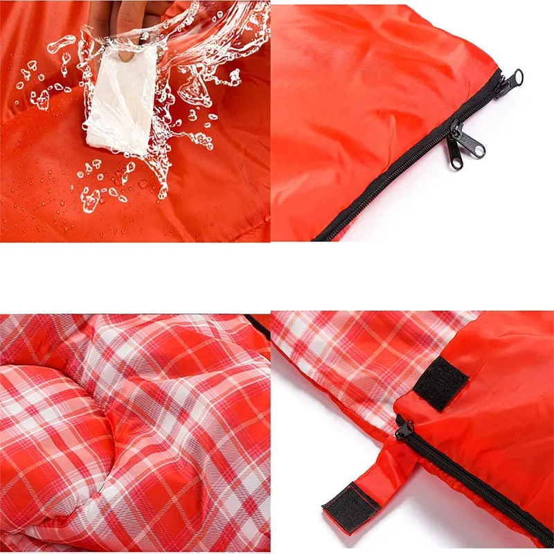 Ultralight Portable Winter Outdoor Adults Filling Rectangle Sleeping Bag Single Layer Outdoor