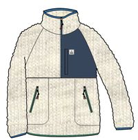 Home 2.0 1/2 Zip Recycled Sherpa Fleece - Oatmeal