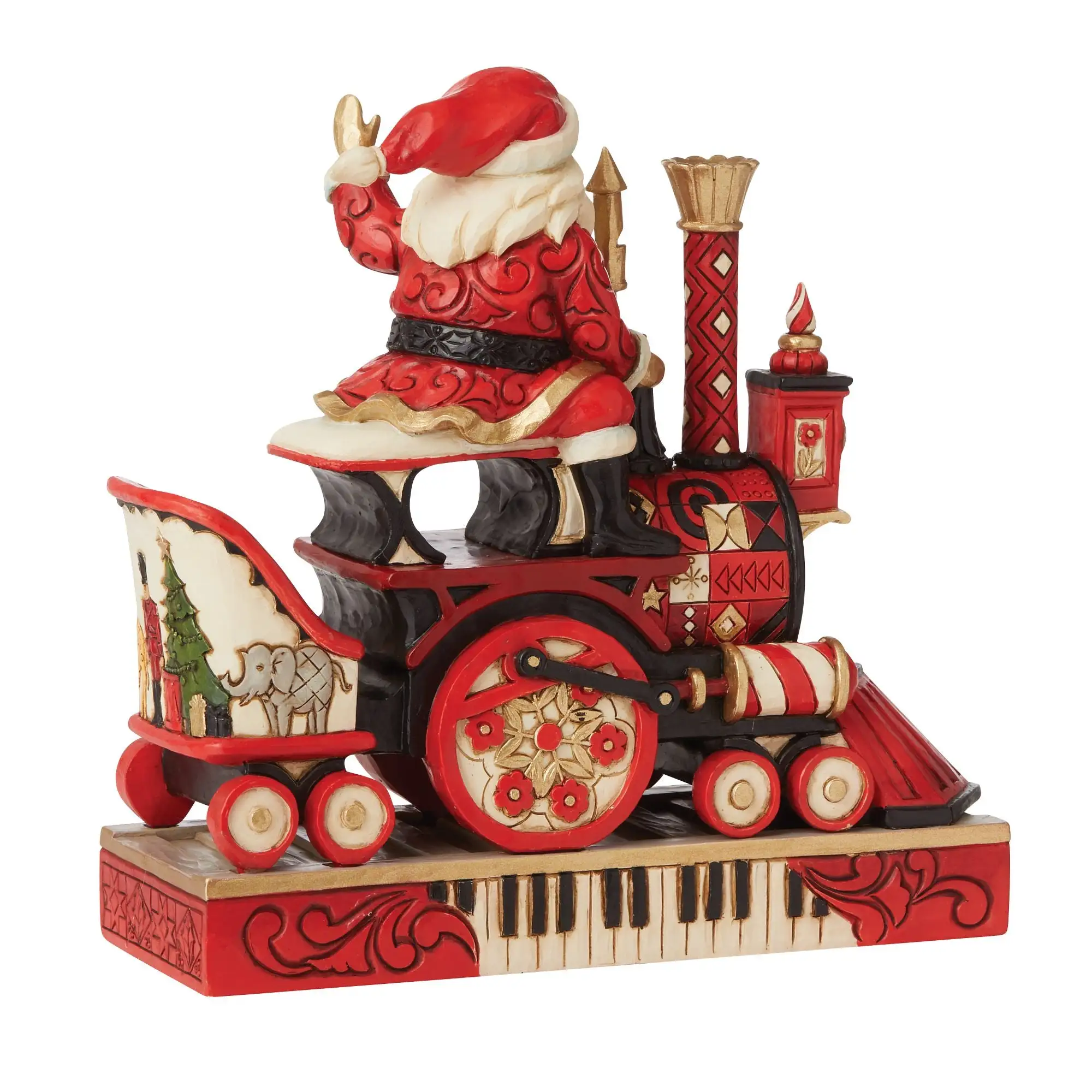 Santa Riding FAO Schwarz Train