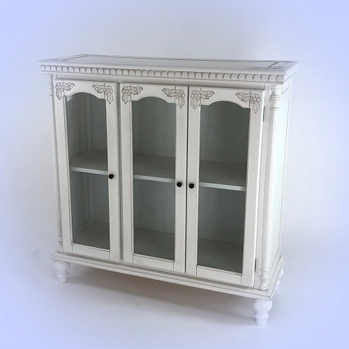 Carved Glass Door Cabinet   French Country   Accent Chests And Cabinets   by Wayborn Home Furnishing Inc  Houzz