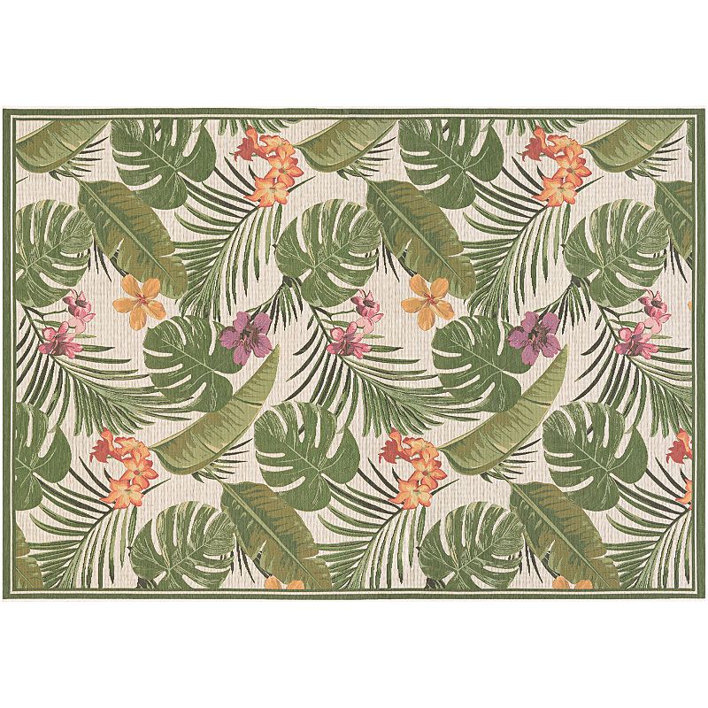 Couristan Dolce Flowering Fern Indoor Outdoor Rug