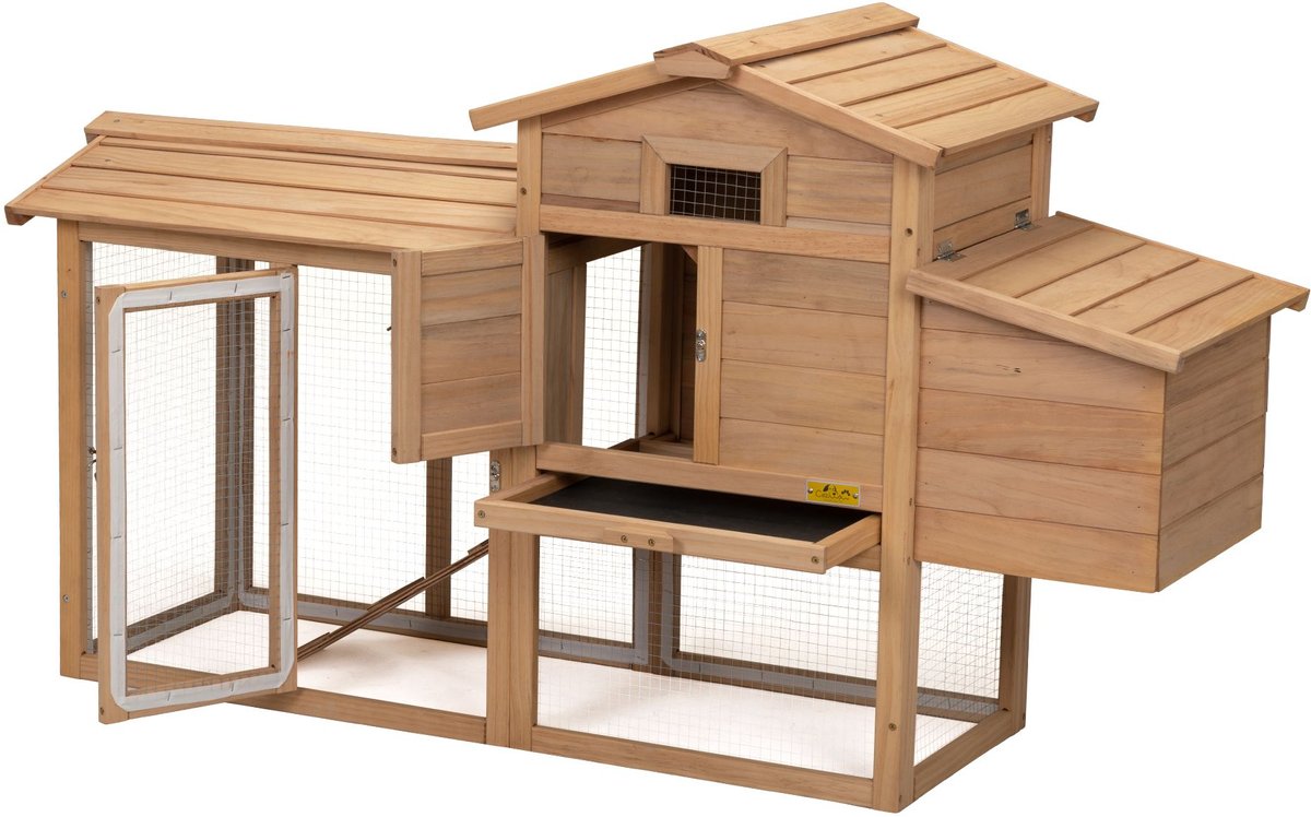 Coziwow Wooden Outdoor Small Pet Cage Rabbit Hutch