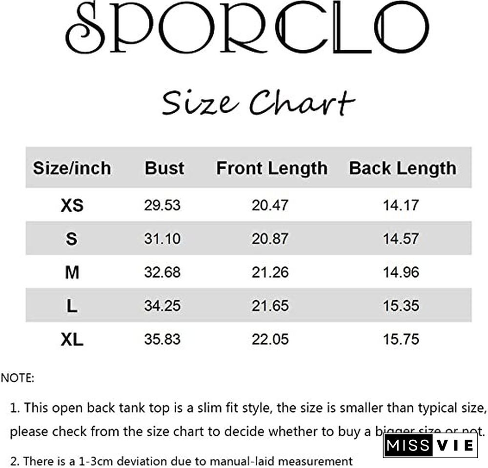 Tank Top for Women Open Back Yoga Shirts Sleeveless Workouts Clothes Sport Fitness Activewear