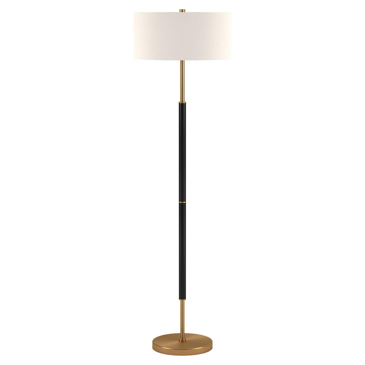 EvelynandZoe Contemporary Metal 2-Bulb Floor Lamp