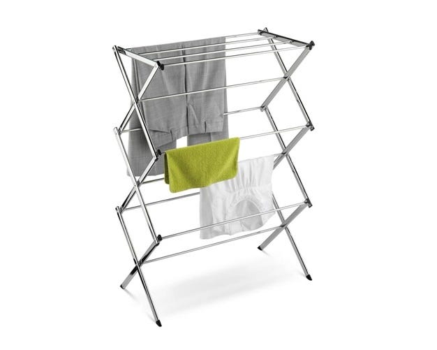 HoneyCanDo Chrome Commercial Drying Rack DRY01234