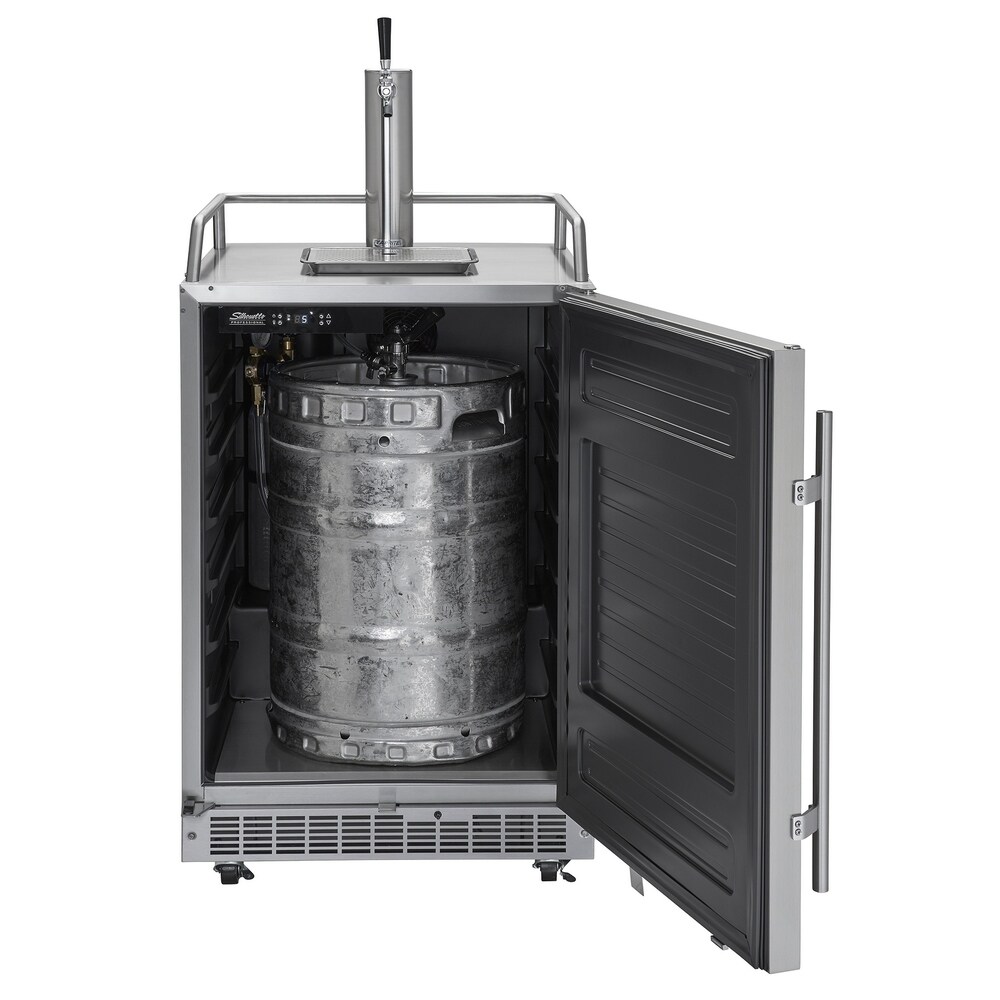 Danby Silhouette Professional 5.5 Cu. Ft. Outdoor Rated Keg Cooler in Stainless Steel