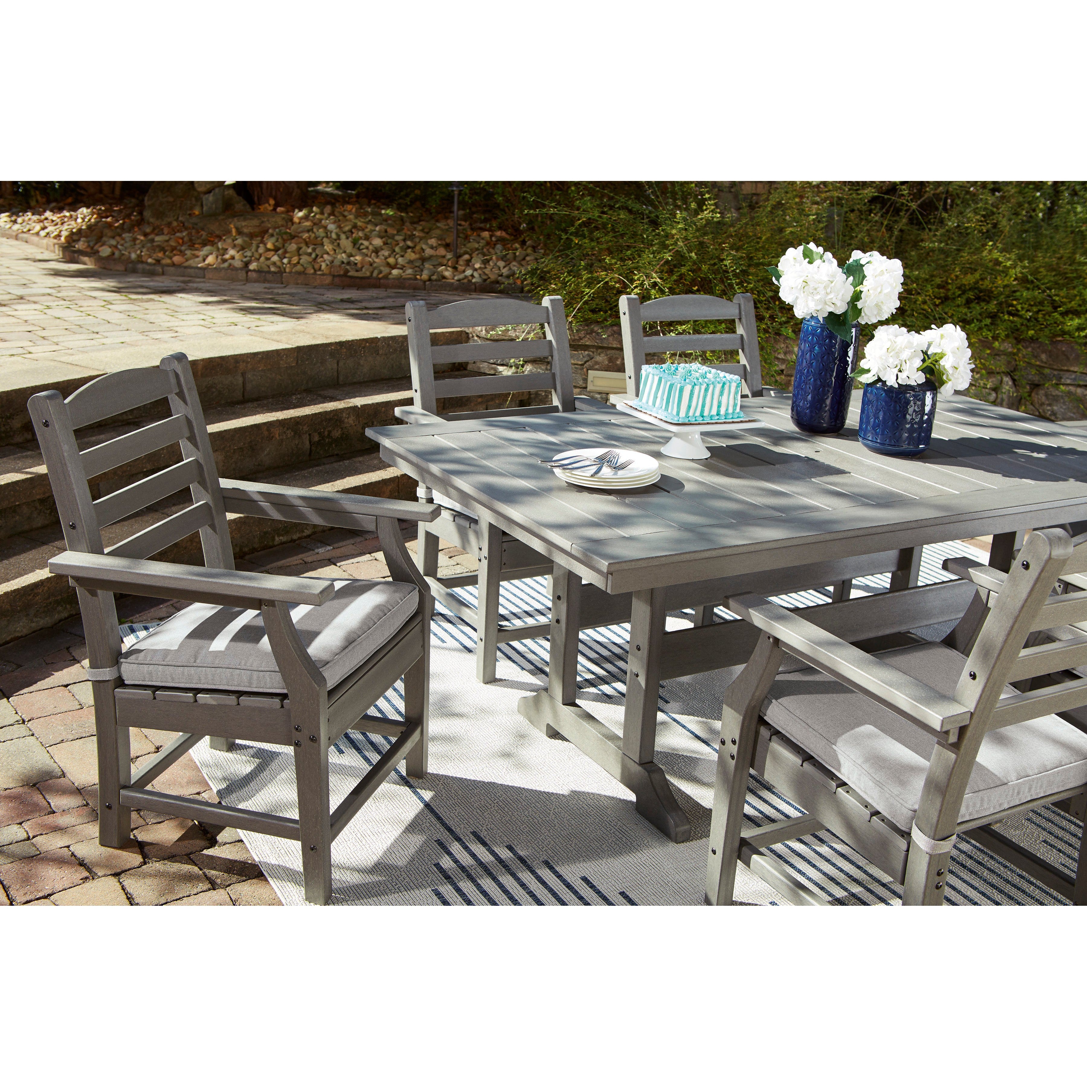 Poly Grey 7-Piece Outdoor Dining Set