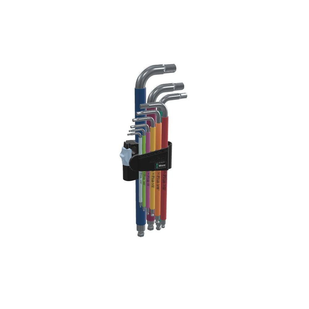 Wera 3950/9 Hex-Plus Multicolor Imperial L-Key