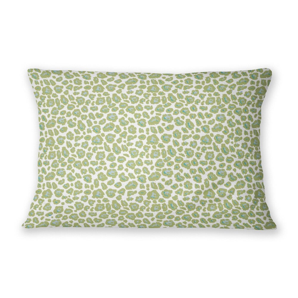 CHEETAH CANDY CHARTREUSE Lumbar Pillow By Kavka Designs