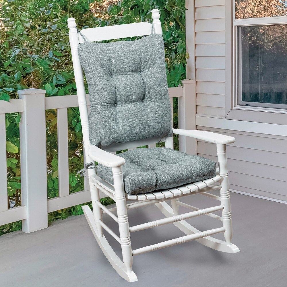 Klear Vu Solarium Indoor/Outdoor Rocking Chair Pad Set