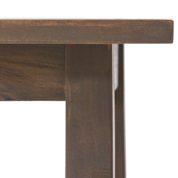 Lucca Outdoor Acacia Wood Side Table by Christopher Knight Home