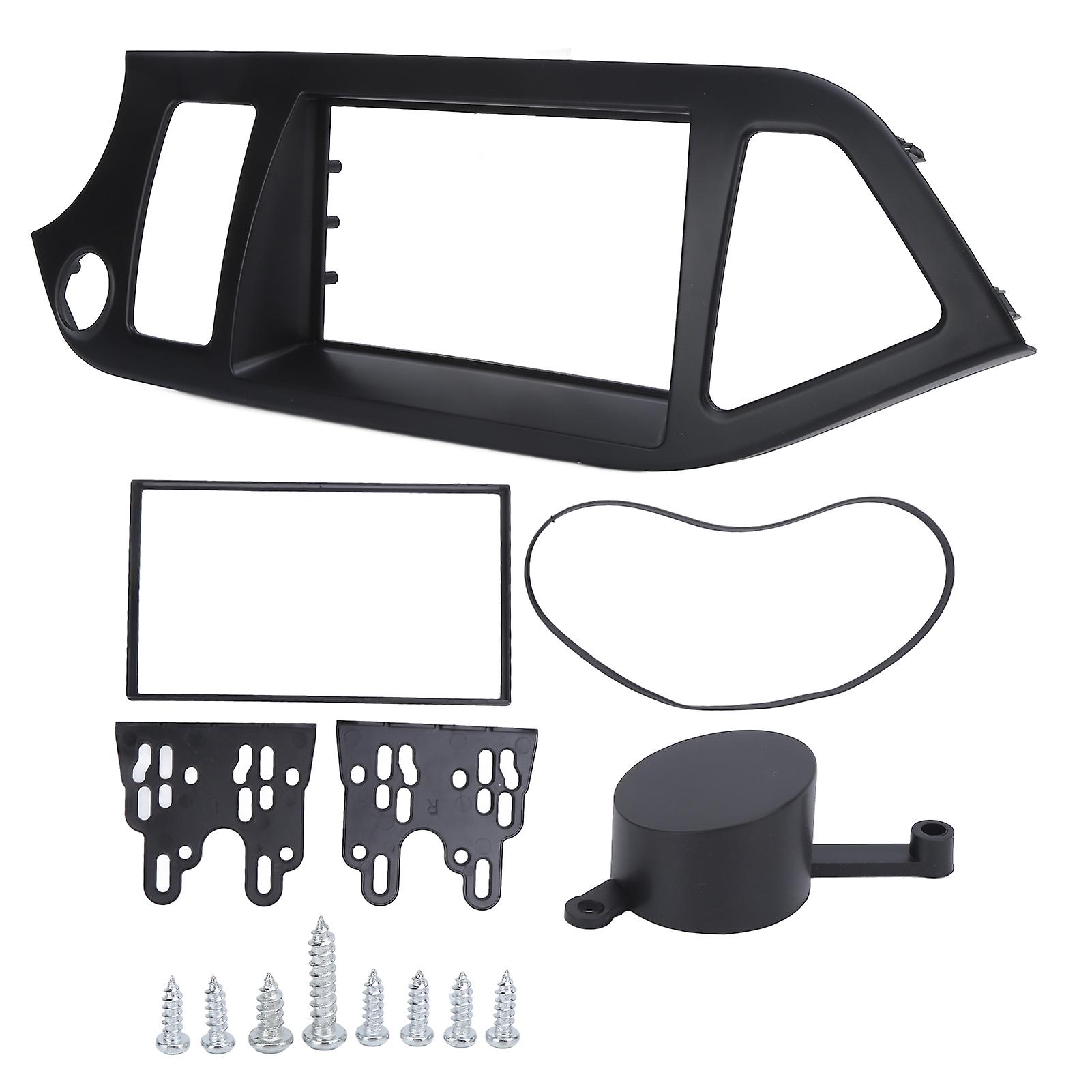 2din Radio Stereo Fascia Frame Dash Cd Panel Trim Decor Replacement For Kia Picanto Morning 2011