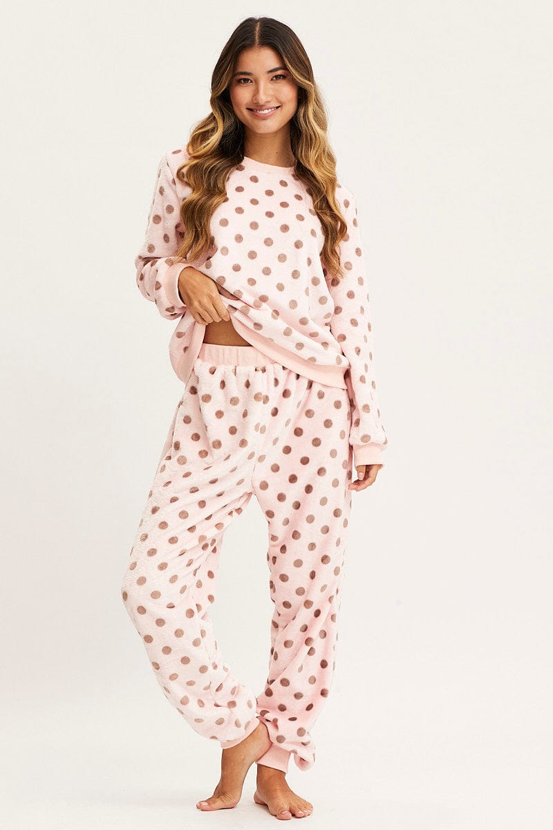 Polka Dot Loungewear Pants