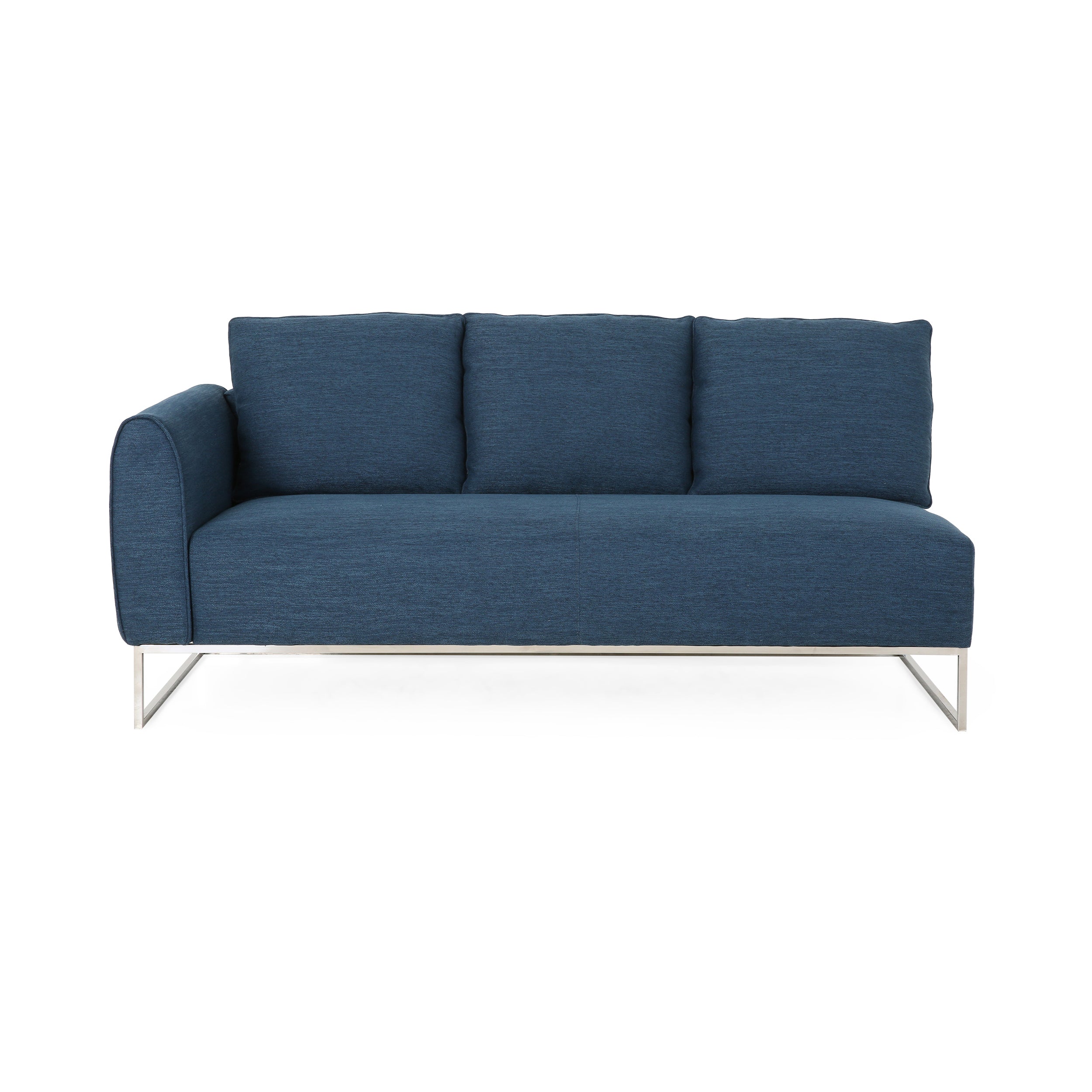 Clarke Contemporary Fabric 4 Seater Chaise Lounge Sectional Sofa