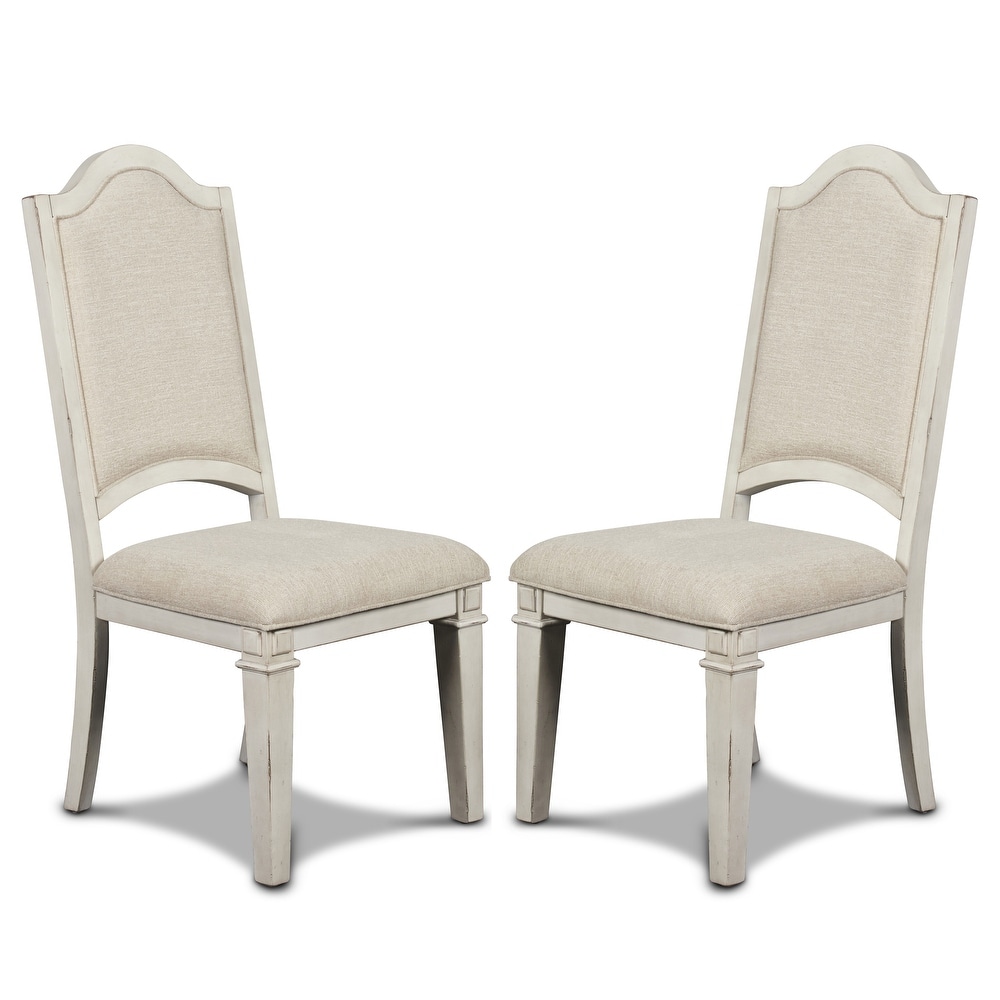 New Classic Furniture Louis Antique White Side Chair (Set of 2)