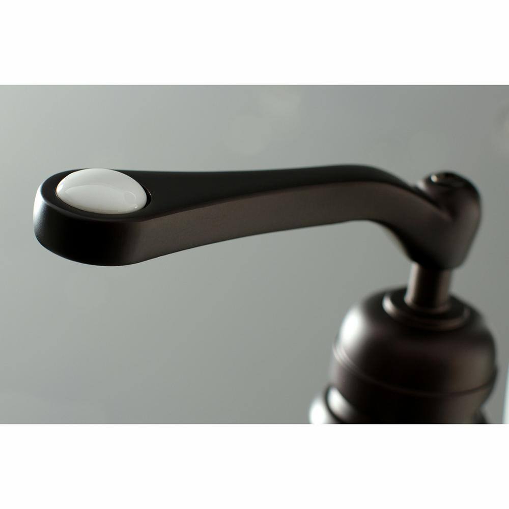 Kingston Brass Traditional Single-Handle Floor-Mount Roman Tub Faucet with Hand Shower in Oil Rubbed Bronze HKS7015RL