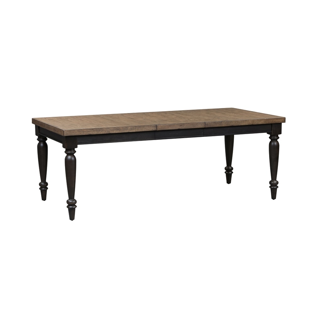 Harvest Home Chalkboard Rectangular Leg Table   Black