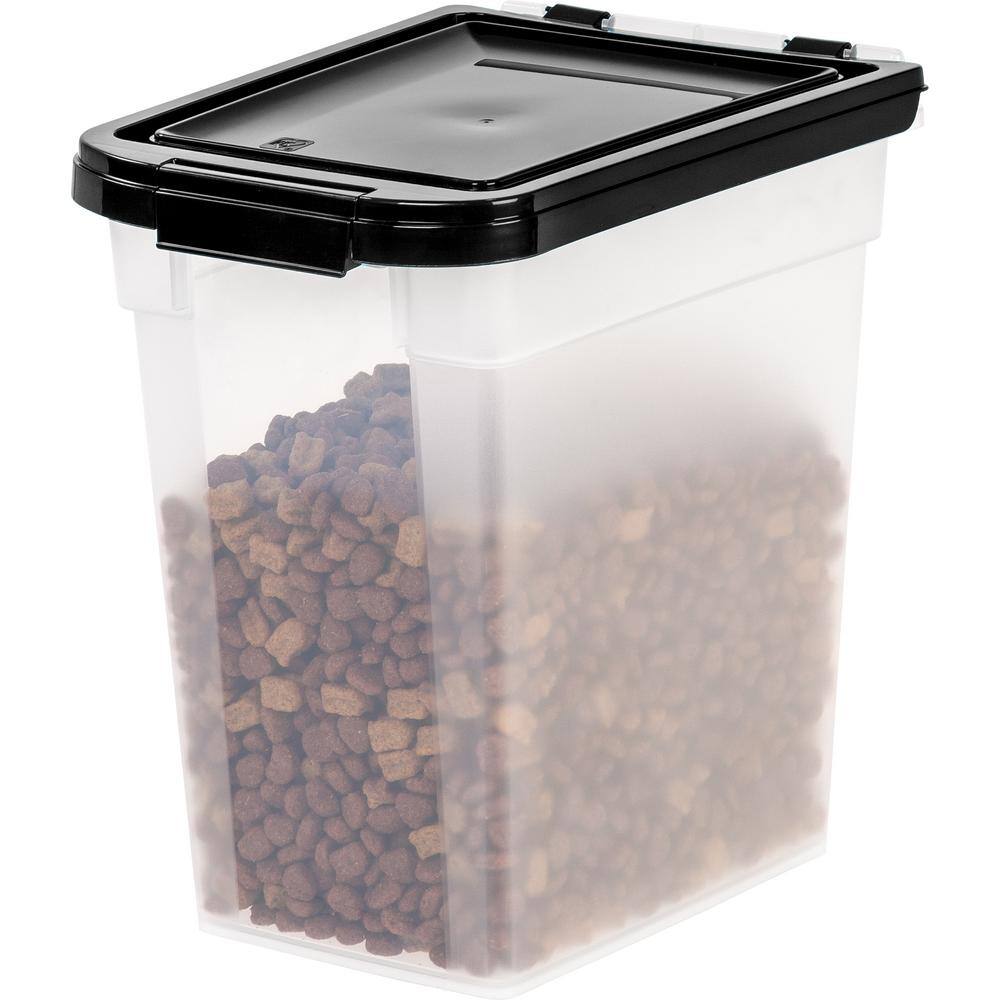 IRIS 12 Qt. Airtight Pet Food Storage Bin in Clear 300555