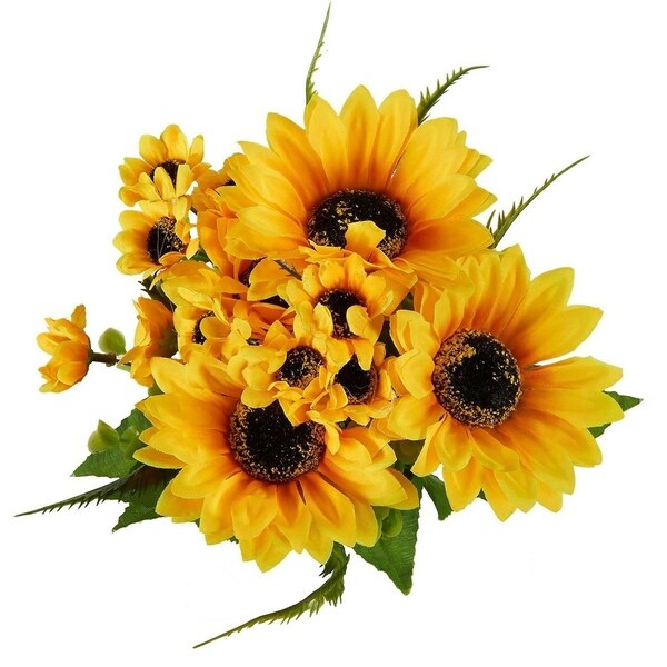 2 Artificial Sunflowers in Yellow