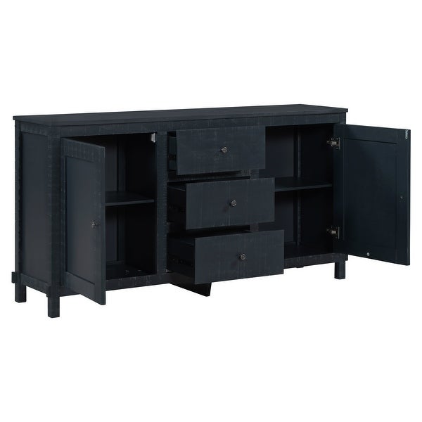 Storage Cabinets with Shelves and 3 Drawers