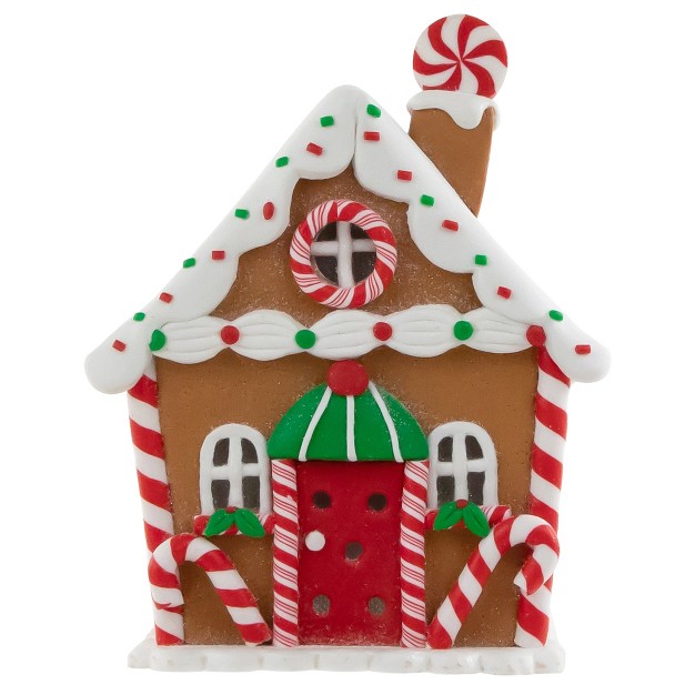 Led Lighted Gingerbread Candy House Christmas Decoration